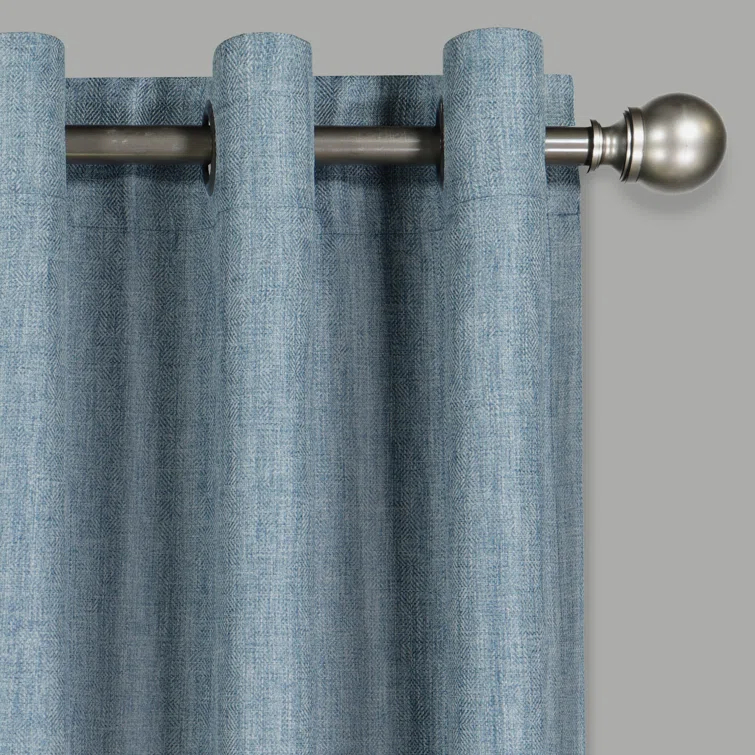 Eclipse Kira Herringbone Absolute Zero Blackout Window Panel