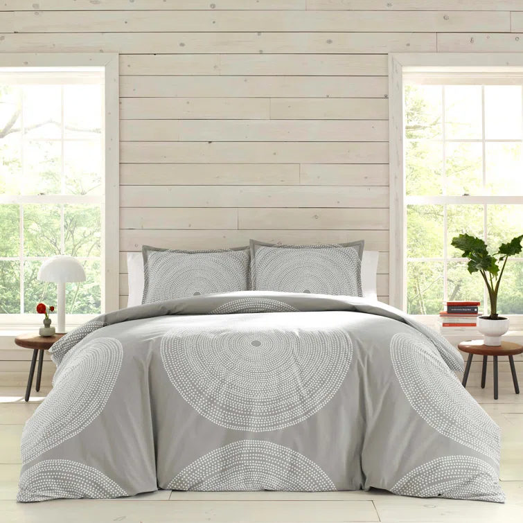 Marimekko Fokus Cotton Navy Duvet Cover Set