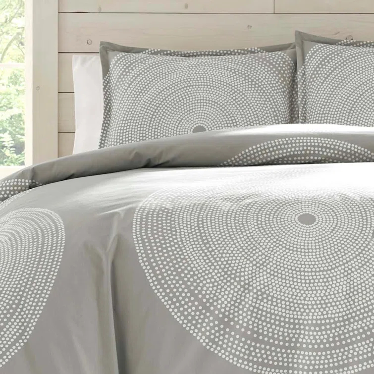 Marimekko Fokus Cotton Navy Duvet Cover Set