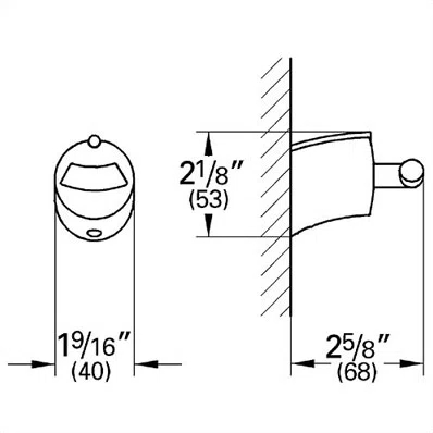 GROHE 40295000 Tenso Wall Mounted Robe Hook