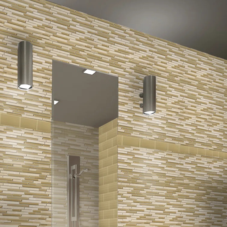 Lucente™ 12" x 13" Mixed Material Mosaic Tile