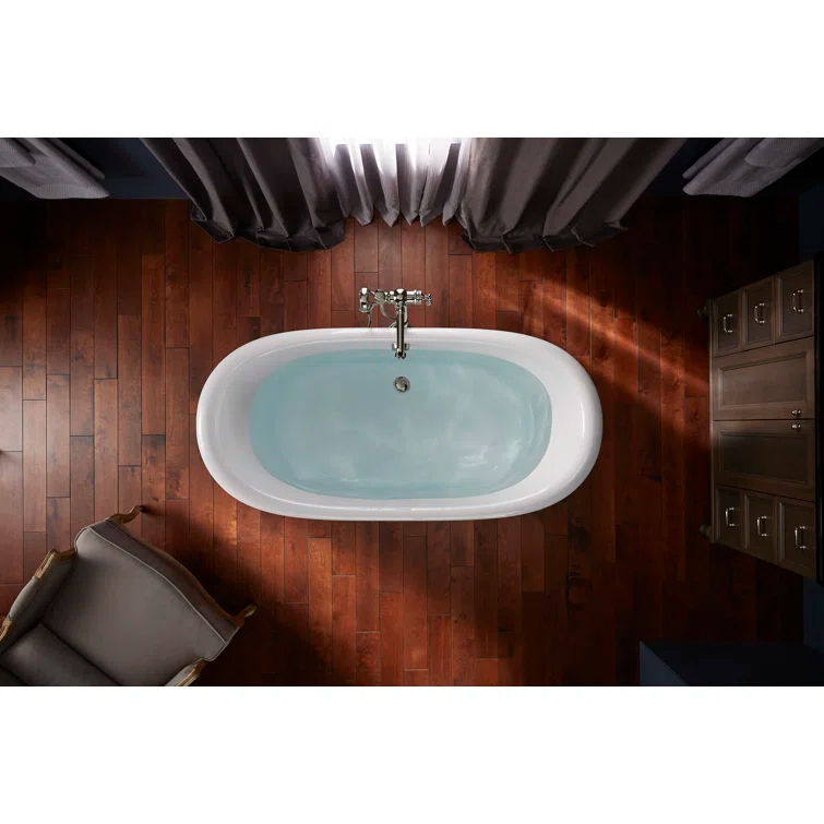 Artifacts® 66" x 33" Freestanding Bath with Iron Black Exterior