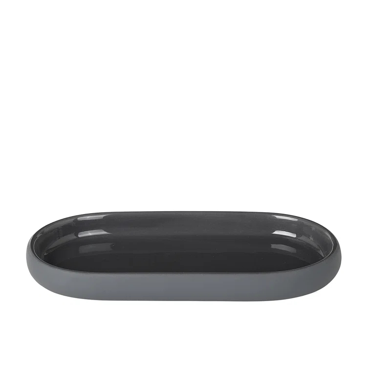 Magnet Charcoal Ceramic Bathroom Accessory Tray