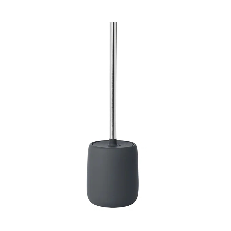 SONO 15.37" Ceramic Toilet Brush and Holder