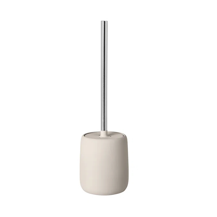SONO 15.37" Ceramic Toilet Brush and Holder