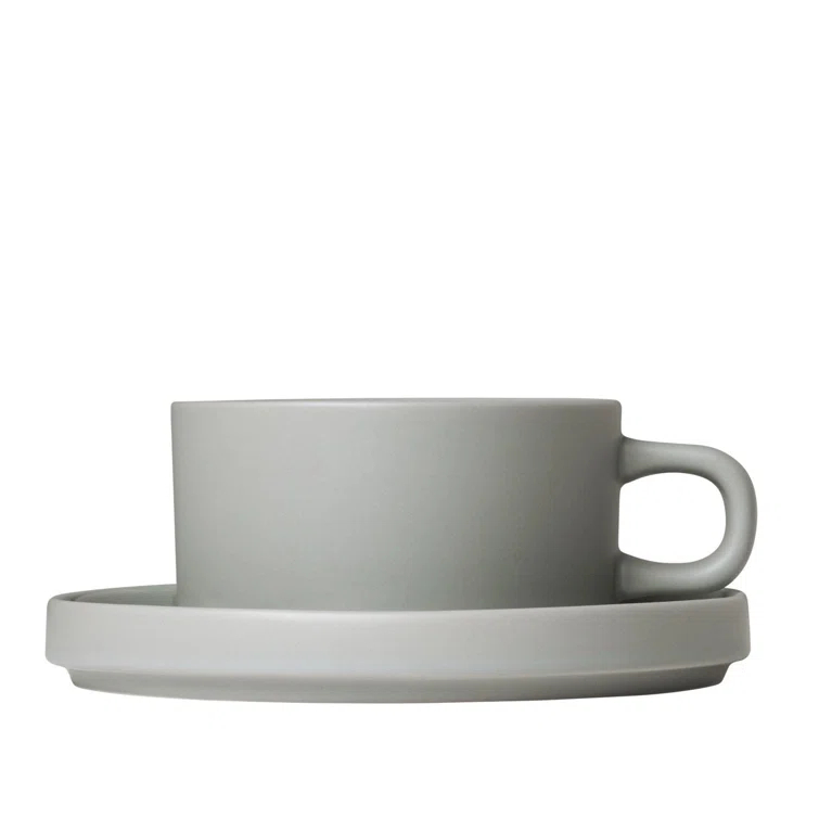 PILAR Stoneware Teacup & Saucer