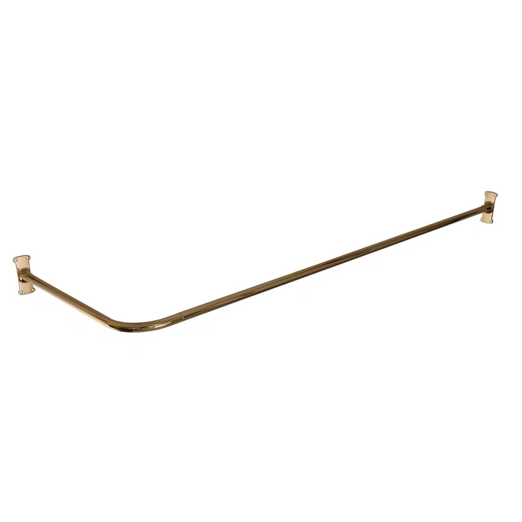 Corner L-Shaped Fixed Shower Curtain Enclosure