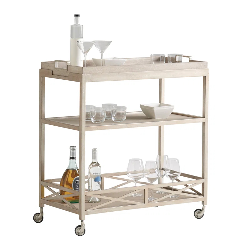 Barclay Butera Malibu Metal Bar Cart