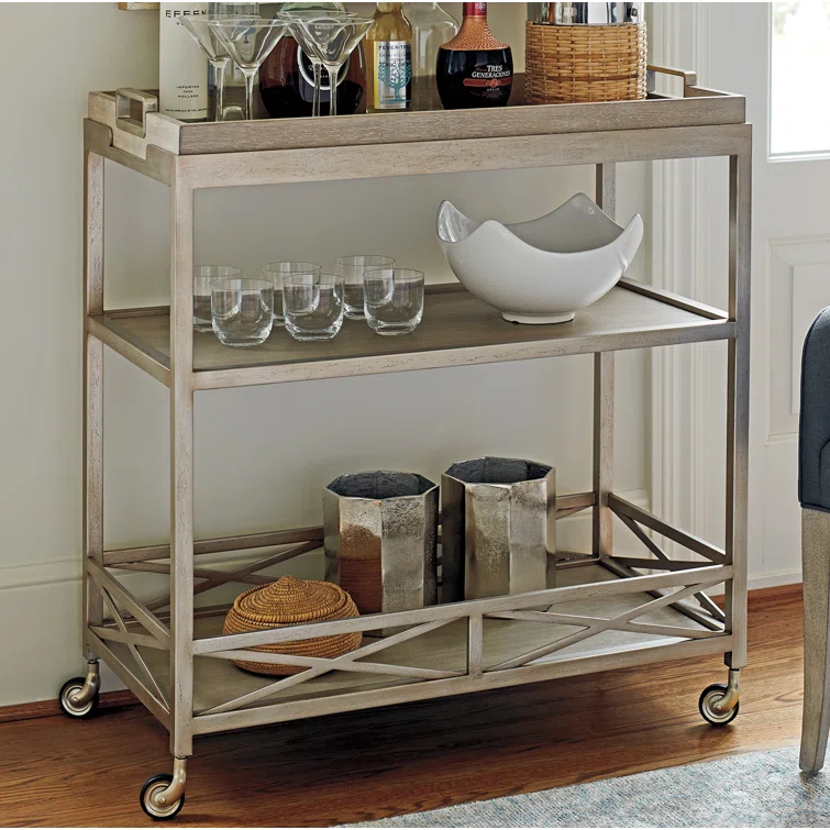 Barclay Butera Malibu Metal Bar Cart