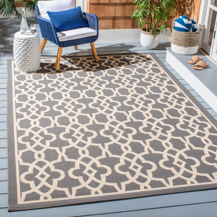 Courtyard Performance Chevron Rug