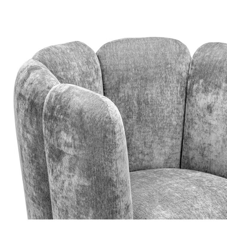Gallery Upholstered Swivel Barrel Chair