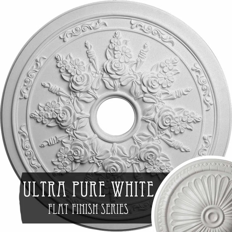 Rose and Ribbon Ceiling Medallion