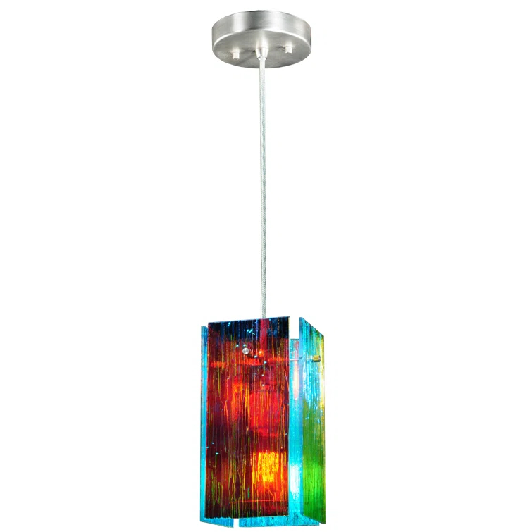 Meyda Lighting 1 - Light Silver Single Pendant