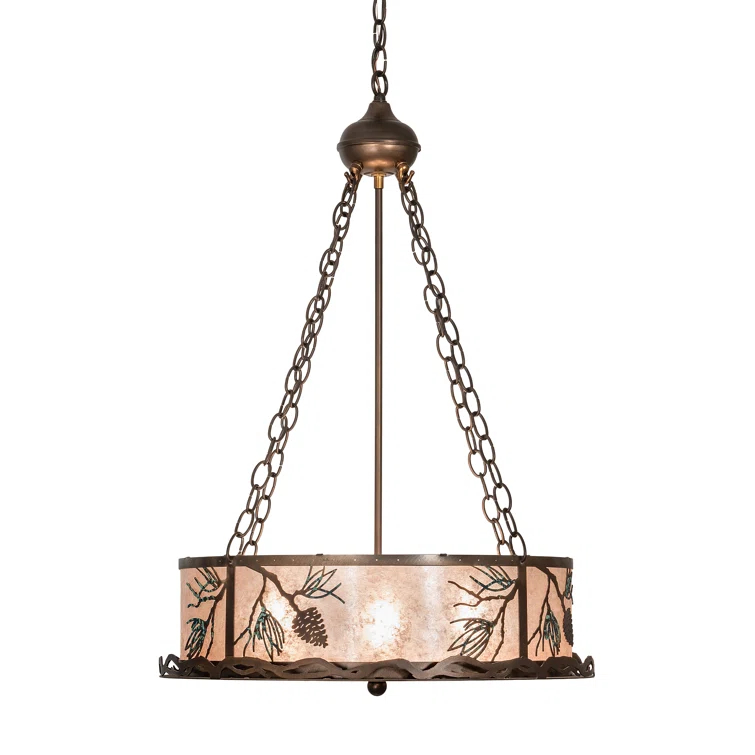 4 - Light Drum Chandelier