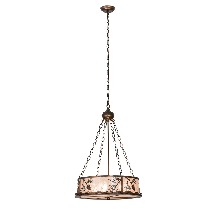 4 - Light Drum Chandelier