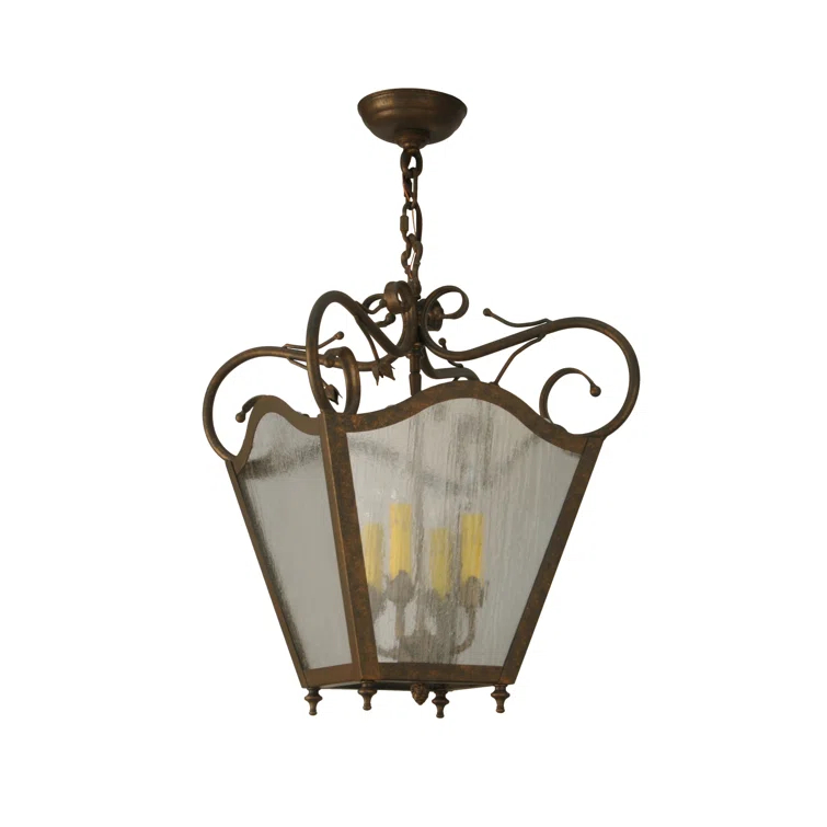 Terena 4 - Light Dimmable Lantern Geometric Chandelier