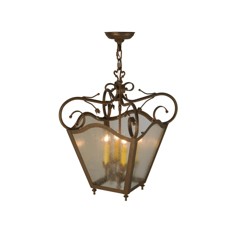 Terena 4 - Light Dimmable Lantern Geometric Chandelier
