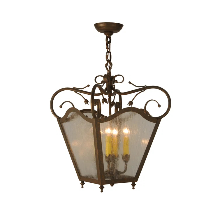 Terena 4 - Light Dimmable Lantern Geometric Chandelier