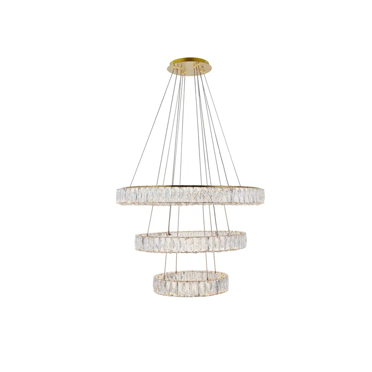 Steveson 3 - Light LED Crystal Pendant