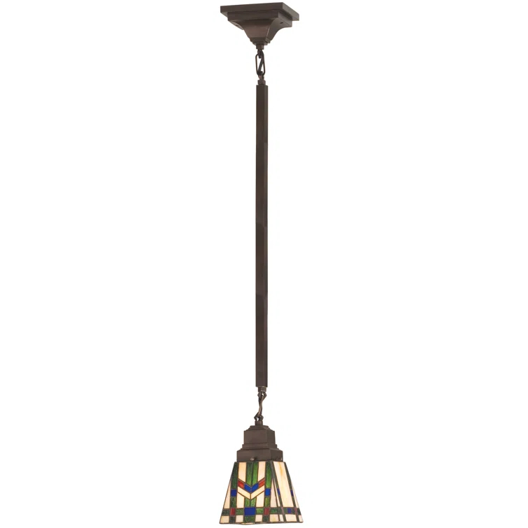 Meyda Tiffany & Stained Glass 1 - Light Mahogany Bronze Single Pendant