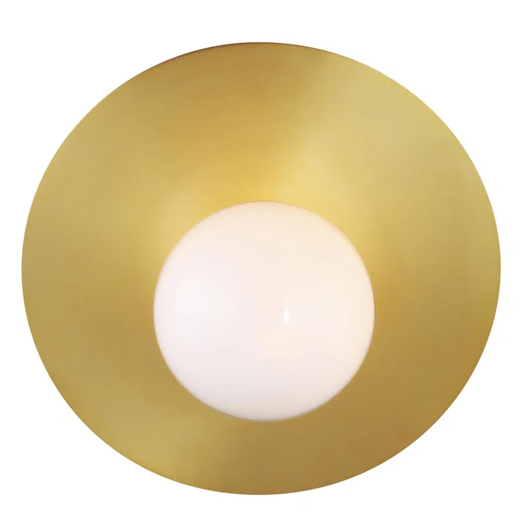 Nodes Large Angled Sconce by Kelly Wearstler - Burnished Brass