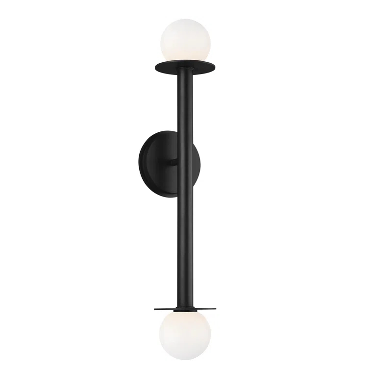 Nodes Double Sconce by Kelly Wearstler - Black