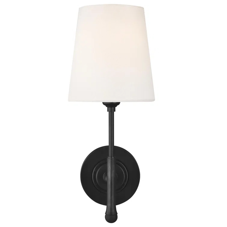 Single Light Steel Dimmable Wallchiere