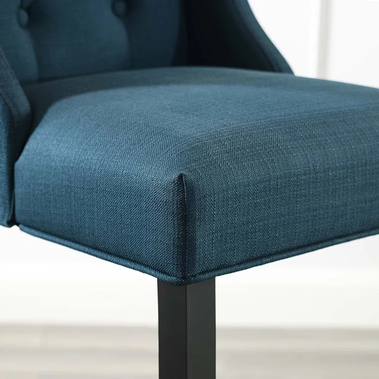 Modway Baronet Tufted Button Upholstered Fabric/Faux Leather Stool