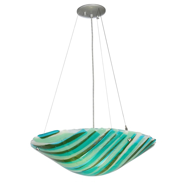 2 - Light Nickel Single Pendant