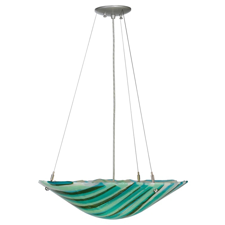 2 - Light Nickel Single Pendant