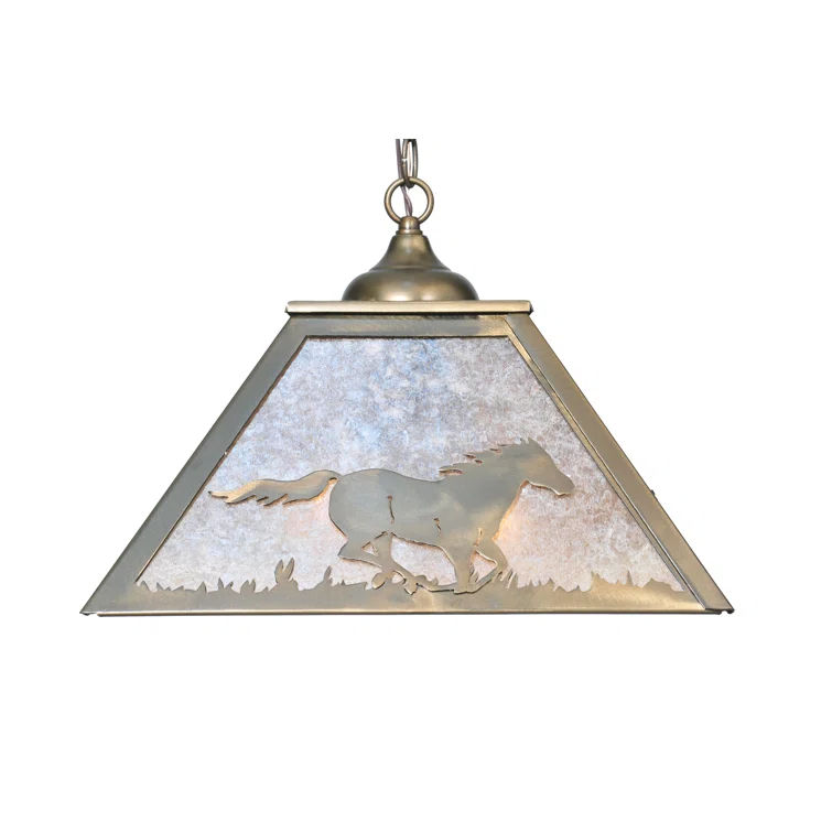 Rustic Lodge 2 - Light Antique Copper Cone Pendant