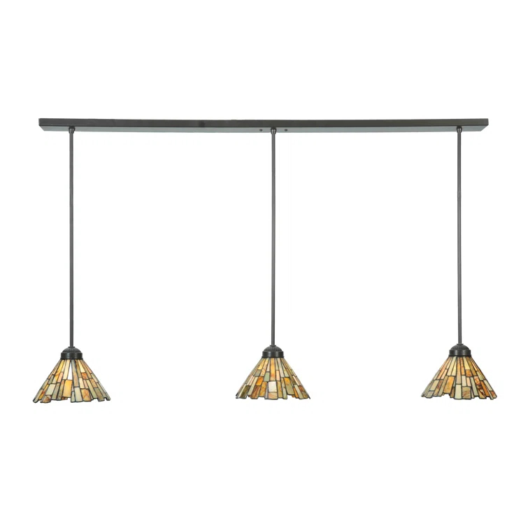 3 - Light Timeless Bronze Kitchen Island Pendant