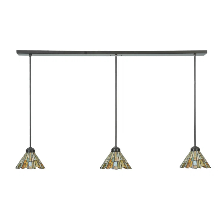 3 - Light Timeless Bronze Kitchen Island Pendant