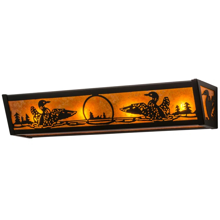 Rustic Lodge 4 - Light Dimmable Bath Bar