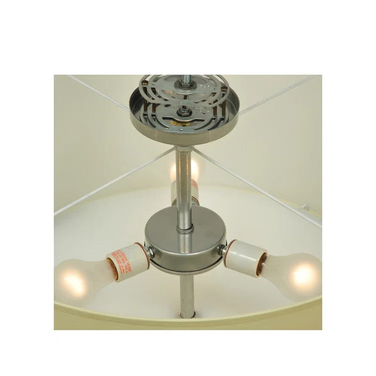 Cilindro Chrome 3-Light Indoor/Outdoor Flush Mount Drum