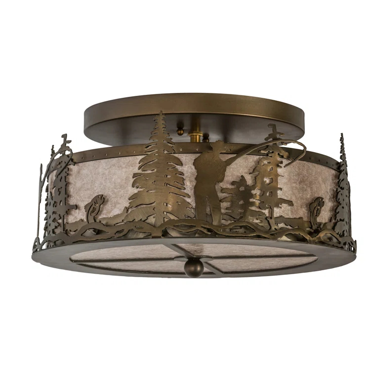 Mica Semi Flush Mount