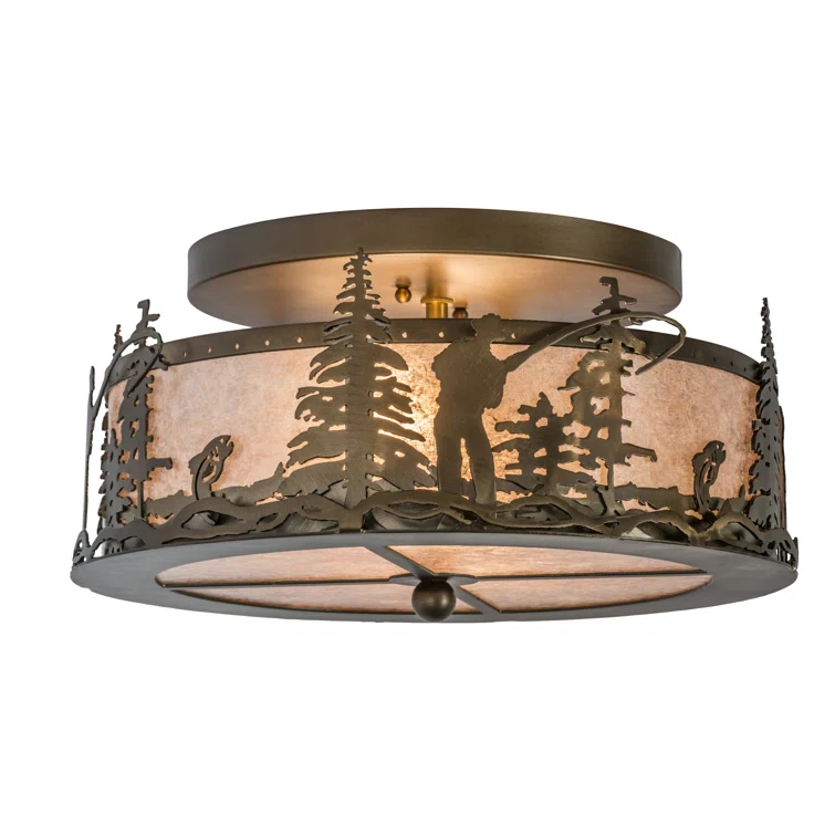 Mica Semi Flush Mount