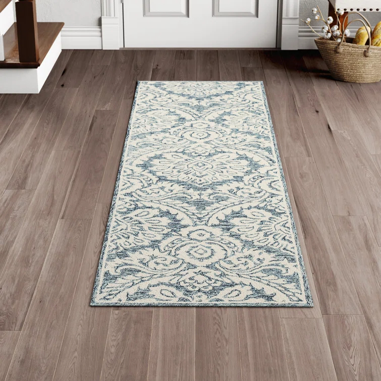 Tansy Wool Blue/Ivory Rug