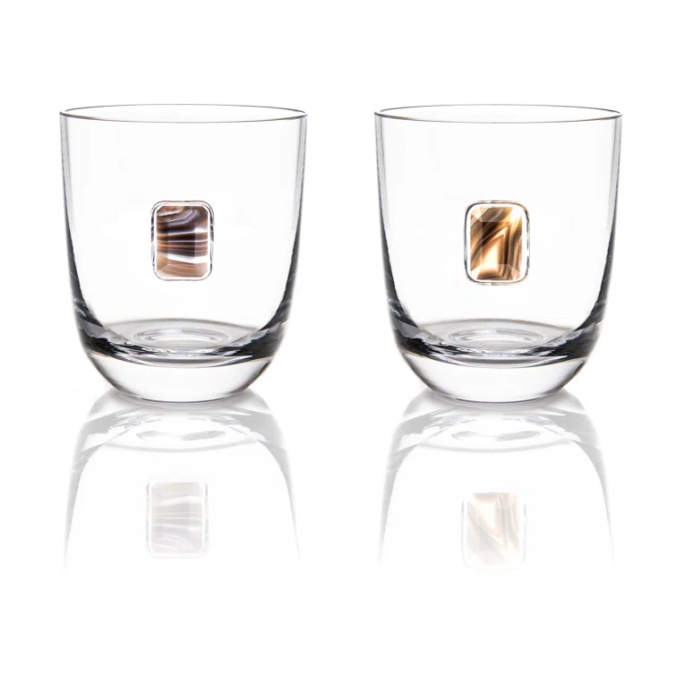 ANNA New York Anna New York 11.05oz. Drinking Glass Set (Set of 2)