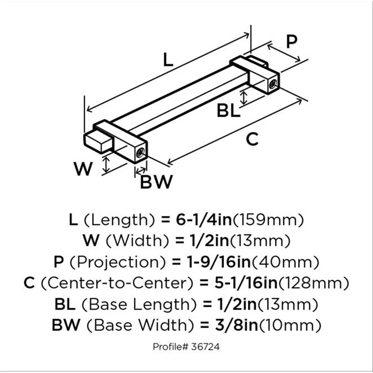 Mulino Center to Center Bar Pull