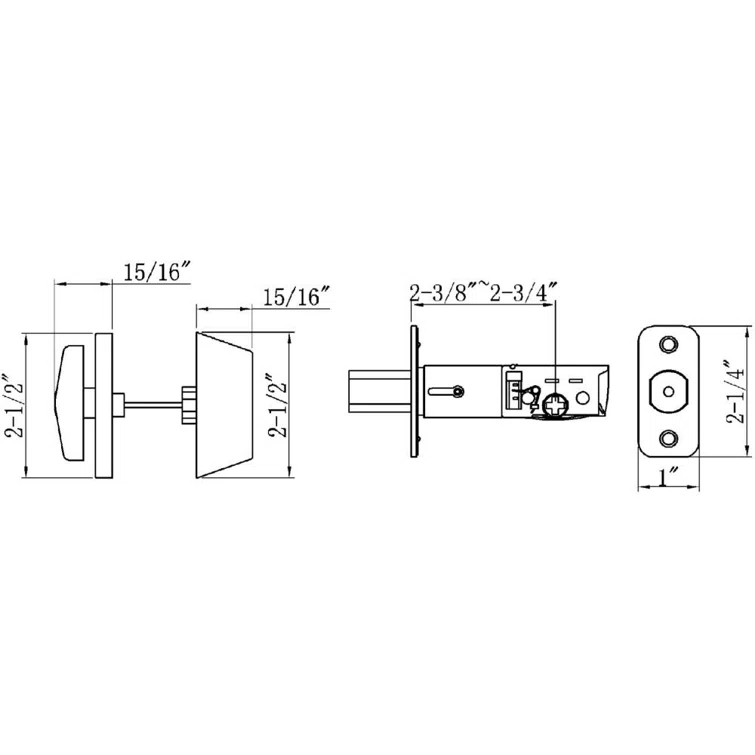 2-Way Pro Series Adjustable Single Cylinder Deadbolt