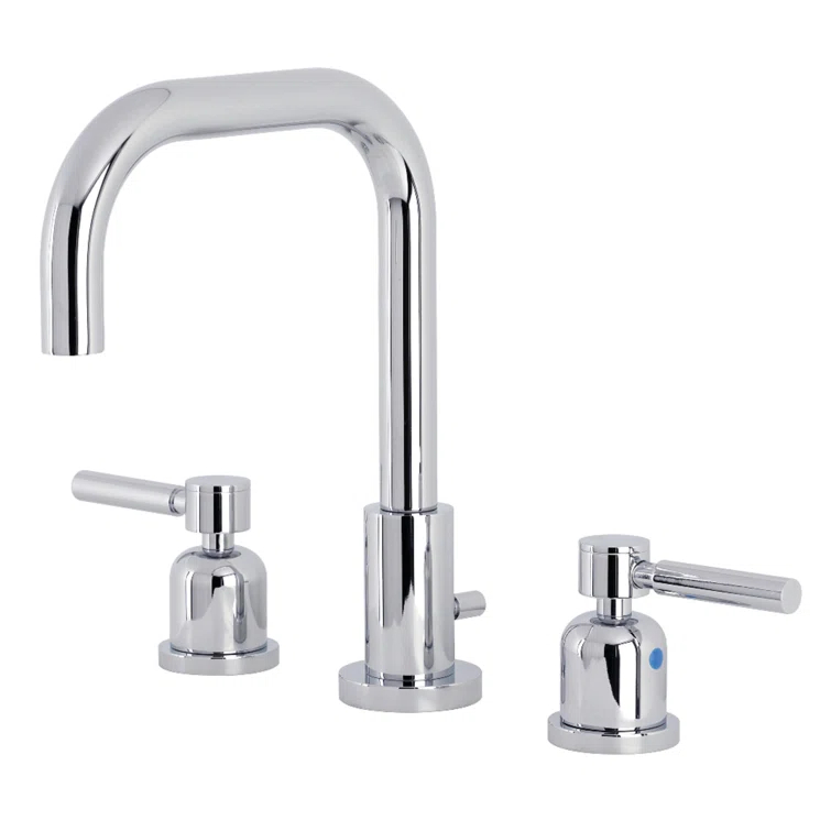 Kingston Brass FSC8931DL Kingston Brass Concord Two-Handle 3-Hole Deck Mount Widespread Bathroom Faucet with Brass Pop-Up Drain