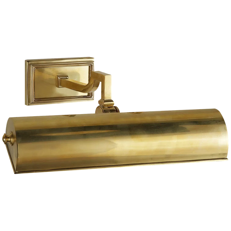 Natural Brass 13.5" Dimmable Wall Picture Light