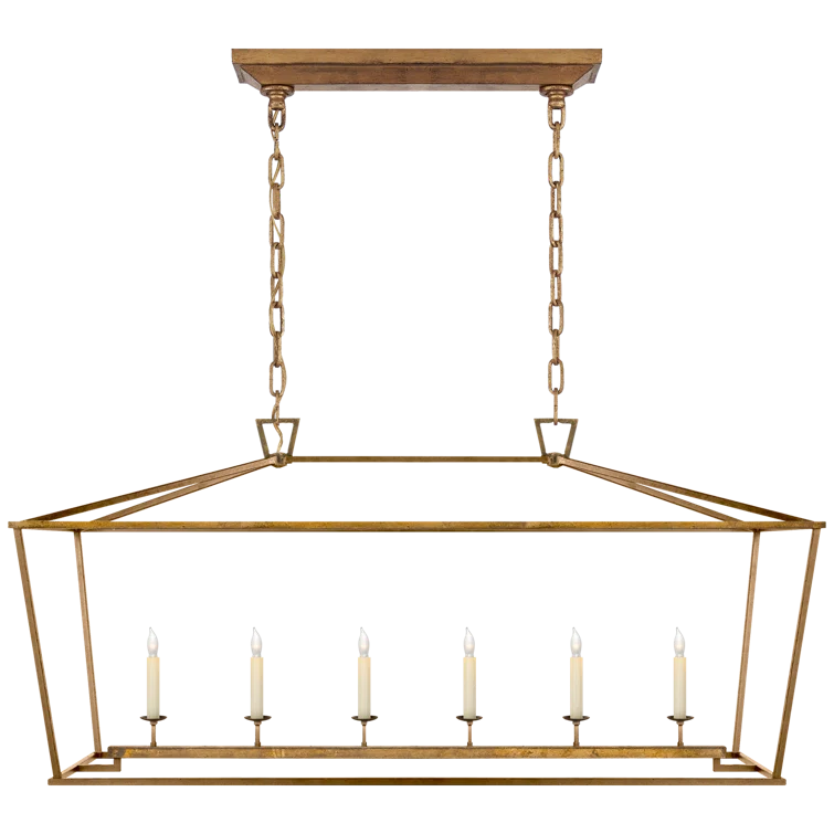 Darlana Gilded Iron 6-Light Indoor/Outdoor Pendant