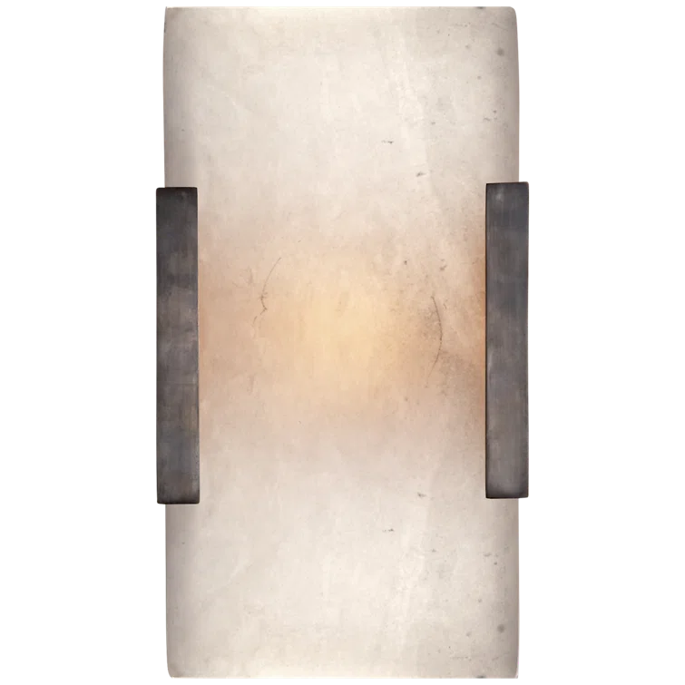 Alabaster Panel Bronze Outdoor Sconce 9.5" Height by Kelly Wearstler