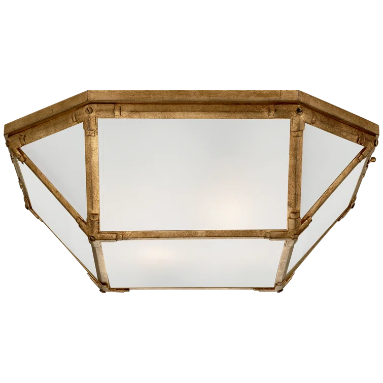 Morris Polished Nickel 4-Light Indoor/Outdoor Flush Mount