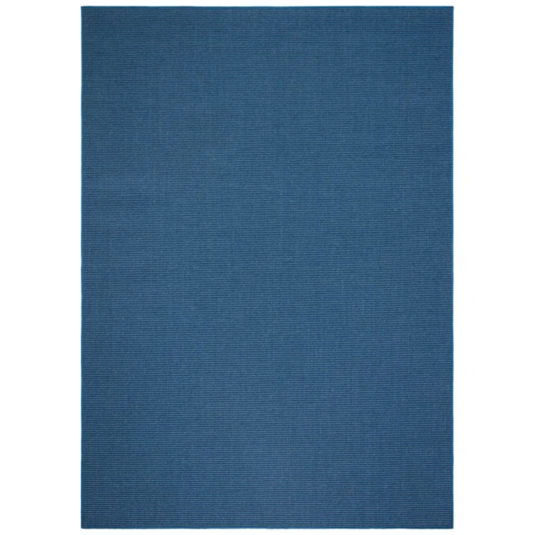 Martha Stewart Sisal/Jute Solid Color Rug in Blue