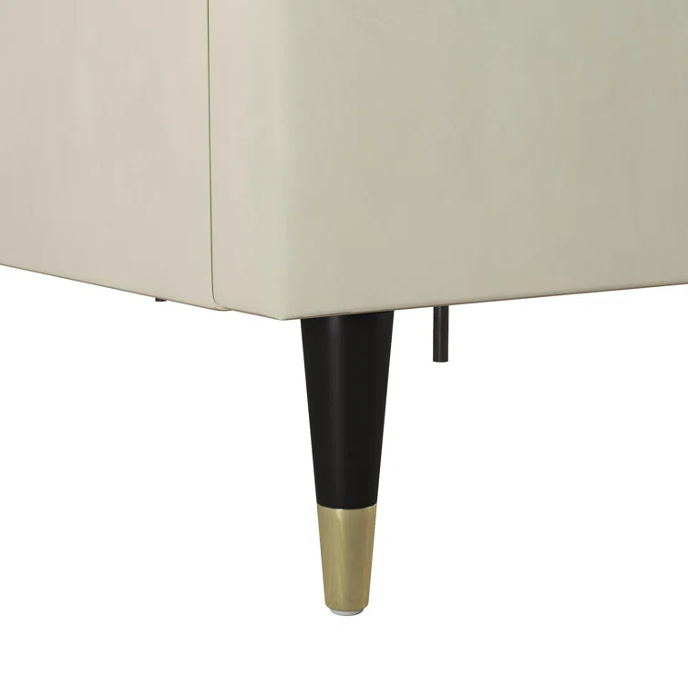 Audrey Upholstered Low Profile Platform Bed