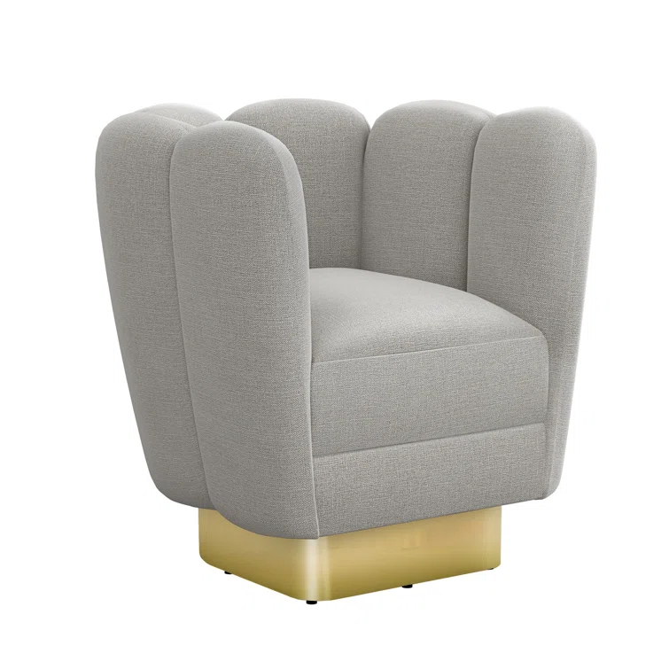 Gallery Upholstered Swivel Barrel Chair