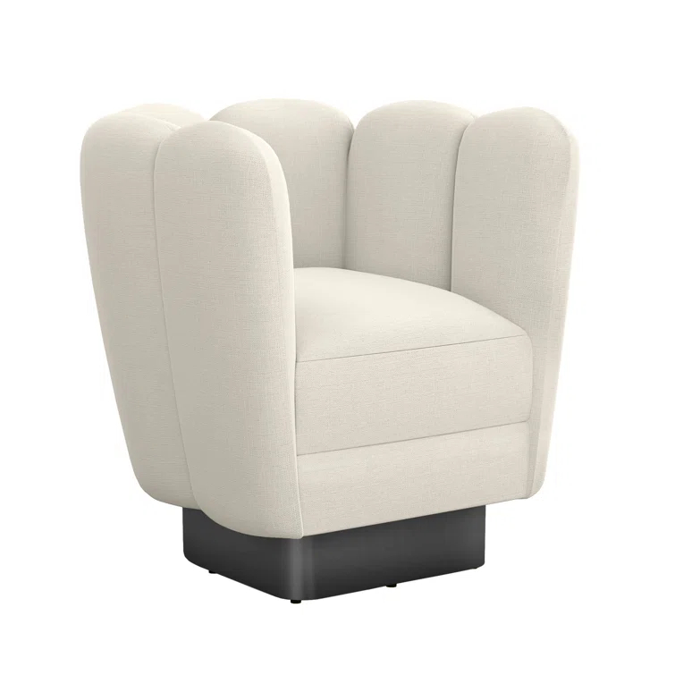 Gallery Upholstered Swivel Barrel Chair